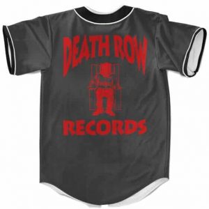 Deathrow Records Gangsta Rapper 2Pac Shakur Baseball Jersey