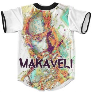 Tupac Makaveli Colorful Abstract MC New York Baseball Jersey