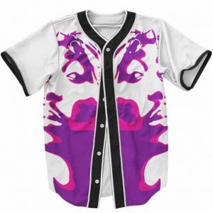 Tupac Makaveli Trippy Color Art Purple Shade Baseball Jersey