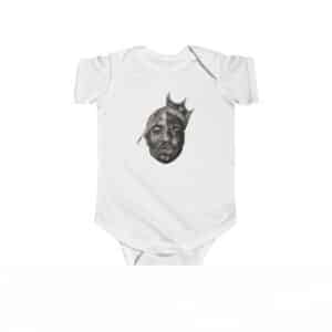 2Pac Shakur And Biggie Smalls Face-Off Monochrome Baby Onesie