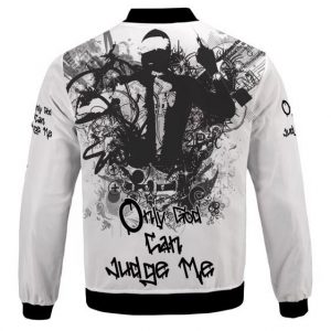 Only God Can Judge Me Monochrome Art 2Pac Bomber Jacket