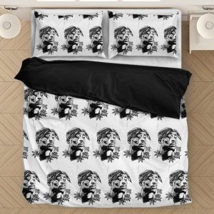 Tupac Amaru Shakur Zombie Art White Fantastic Bedding Set