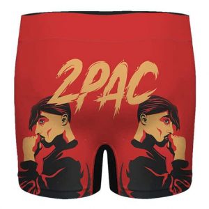 2Pac Amaru Shakur All Eyez On Me Awesome Red Men's Underwear