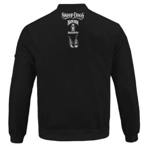 Snoop Dogg Classic SD Logo Minimalistic Black Bomber Jacket