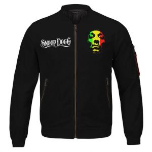 Snoop Dogg Rastafarian Colors Minimalistic Letterman Jacket