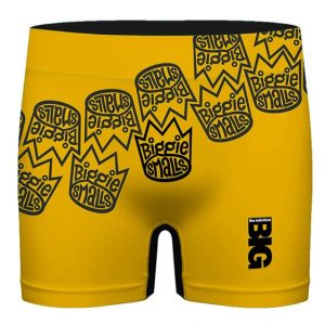Awesome Biggie Smalls Yellow Crown Logo Men's Boxers
