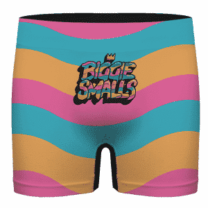 Colorful And Vibrant Biggie Smalls Logo Men's Boxer Shorts