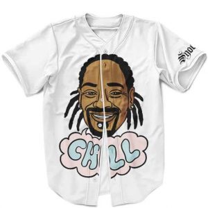 Chill Smiling Snoop Doggy Dogg White Baseball Jersey