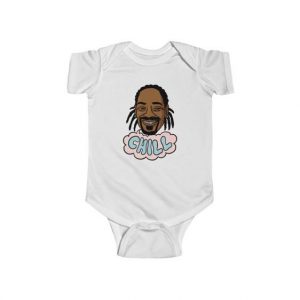 Chillin Snoop Doggy Dogg Minimalistic Portrait Art Baby Bodysuit