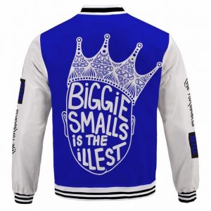 Crowned Biggie Smalls Is The Illest Icon Blue Varsity Jacket