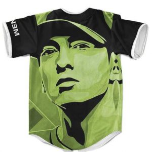 Detroit Rapper Eminem Light Green Baseball Uniform