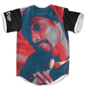 Dope Snoop Dogg Red Stylized Design Baseball Jersey