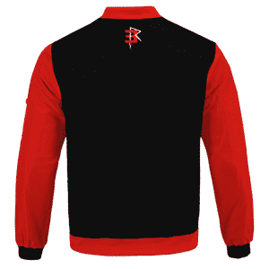 Eminem Slim Shady Minimalistic Logo Black Red Varsity Jacket