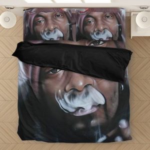 Snoop Dogg Smoking Blunt French Inhale Bedding Set