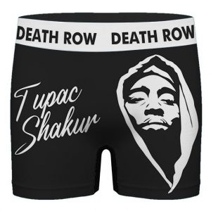 Tupac Shakur Death Row Records Black & White Men's Underwear