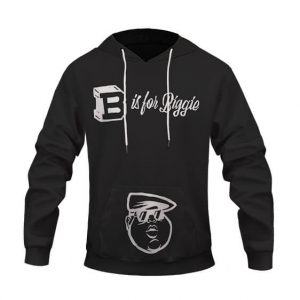 B Is For Biggie Head Line Artwork Awesome Pullover Hoodie