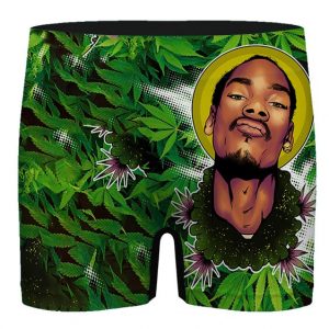 Badass Snoop Dogg Artwork Marijuana Design Men's Boxers