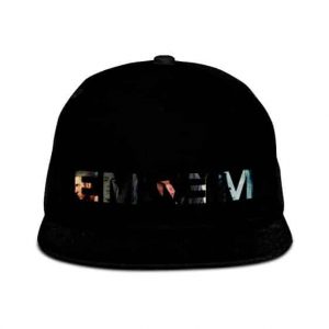 American Rapper Eminem Typography Art Unique Snapback