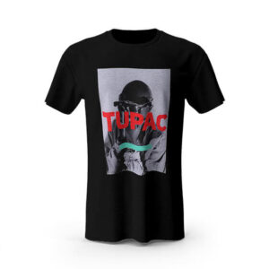 Rap Icon Tupac Amaru Portrait Artwork T-Shirt