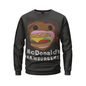 The Travis Scott Meal McDonald's Burger Cartoon Art Sweater