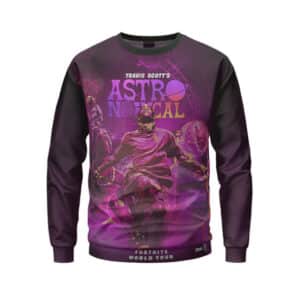 Travis Astronomical Fortnite World Tour Art Sweatshirt
