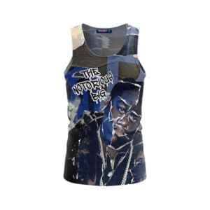 The Notorious Big Blue Collage Art Tank Top