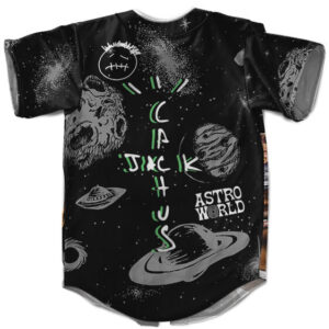 Astroworld Galaxy Black Design Baseball Jersey