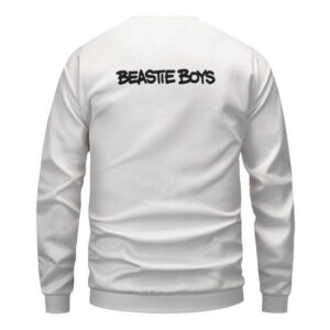 Beastie Boys Monochrome Art White Sweatshirt