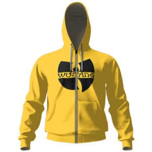 Wu-Tang Clan Minimalist Logo Yellow Zipper Hoodie