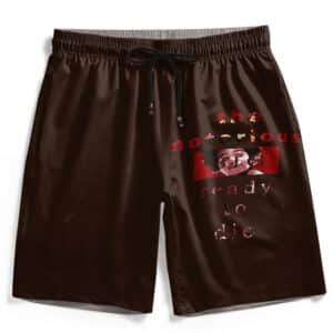 The Notorious B.I.G. Ready To Die Typography Art Gym Shorts