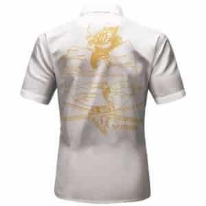 Wu-Tang Clan Shaolin Dragon Line Art Cool White Hawaiian Shirt
