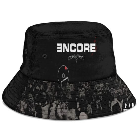 Eminem Encore Disc Monochrome People Cover Art Bucket Hat