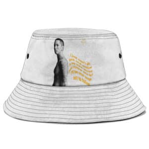 Eminem Quote Can’t Sit Back & Wallow Tattoo Art Bucket Hat